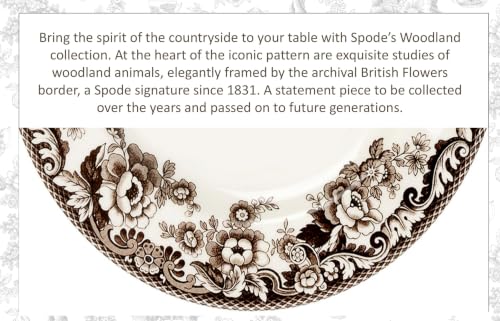 Spode Woodland Dinner Plate, Thoroughbred Horse, 10.5” | Made in England | Ideal Hunting Cabin Décor | Microwave and Dishwasher Safe by Spode - Used condition - Image 5