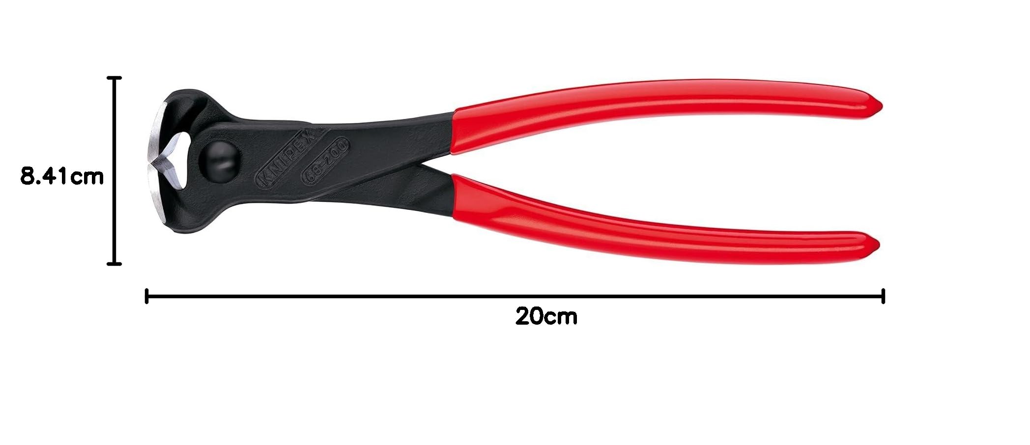 KNIPEX Vornschneider auf SB-Karte mit Kunststoff überzogen 200 mm, 68 01 200 SB