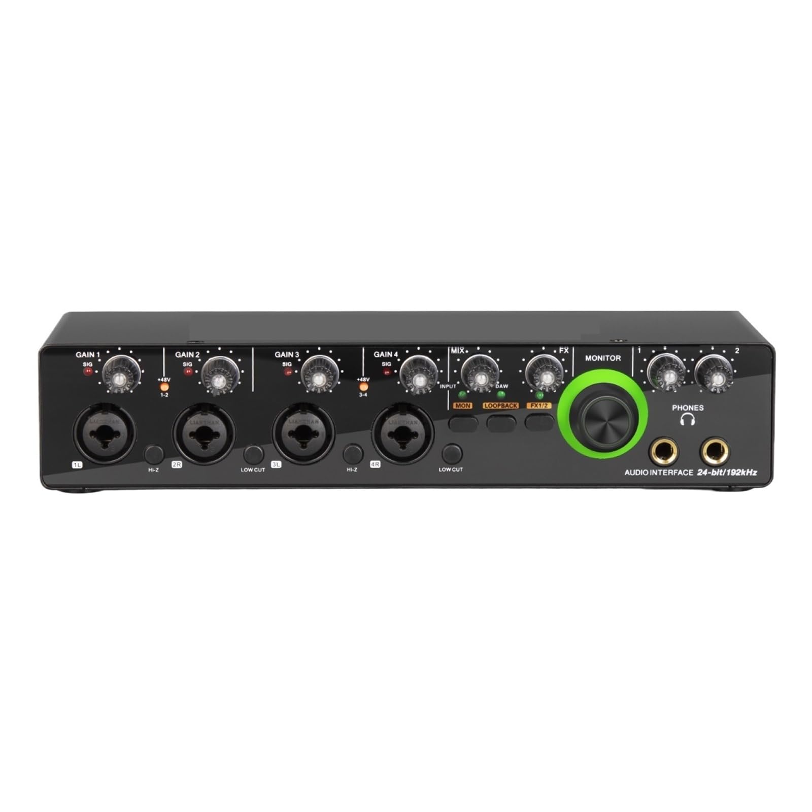 Convertitore AD Della Scheda Audio Del'interfaccia Audio Con Monitoraggio Della Registrazione Dal Vivo Della Chitarra Elettrica For Podcast Di Canto In Studio Ampiamente Applicabile