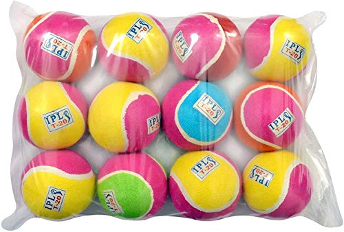 Image of SONU Sports CO. Cricket Tennis Ball Light Weight, Made of Rubber for Cricket Training, Tennis Training, Cricket Rubber Tennis Ball Cricket Tennis Ball Multicolour