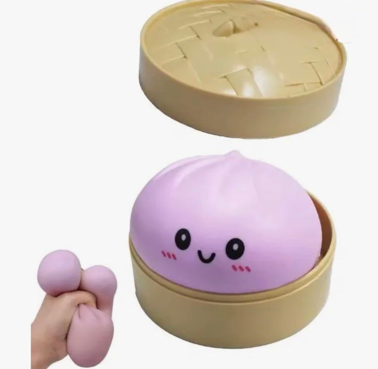 Viral Squishy Bun Rainbow Mystery Dumpling Fidget Toy, Surprise Color