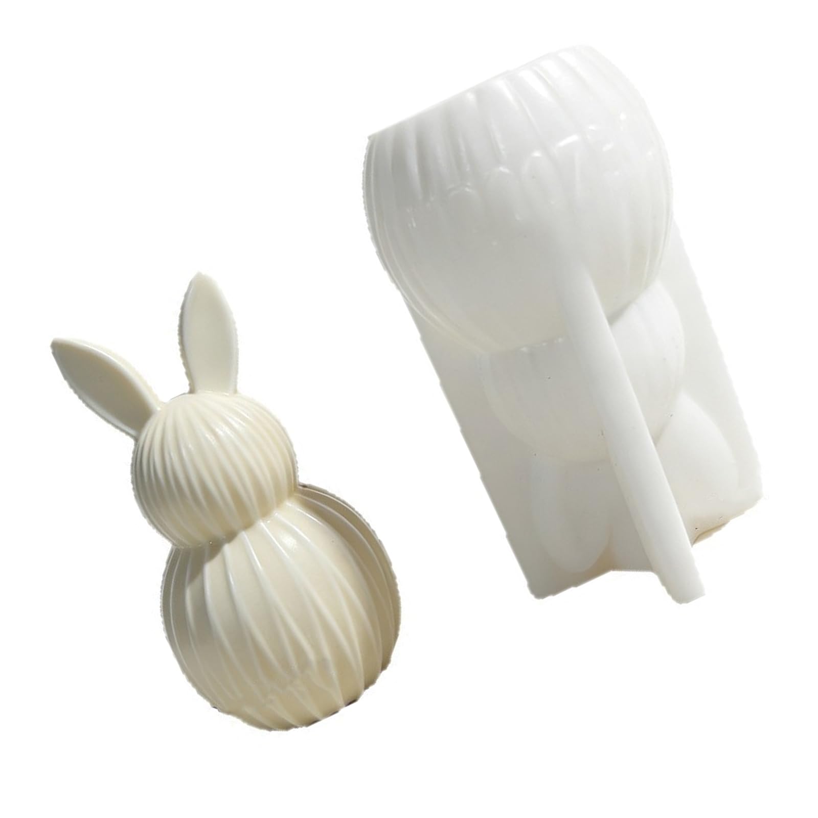 Kalttoy Food Grade Easter Craft Featuring Striped Rabbitss Safe for Making Decor Home Decoration Easters Rabbits