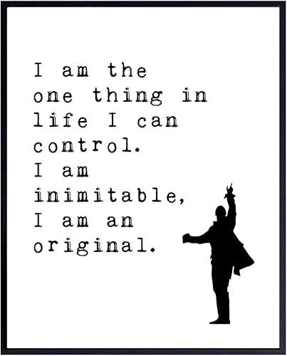 Póster Decoración artística de pared con cita inspiradora Impresión motivacional para decoración del hogar para oficina, sala de estar, guarida