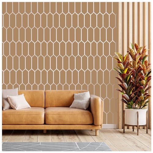 Kayra Decor Latest Hexagon Allover Stencils for Wall Painting - Pack of 1, Sheet Size 16 x 24 inch/Design for Wall Painting 14 x 22 inch. (B0CB1L2FYR) Amazon Price History, Amazon Price Tracker