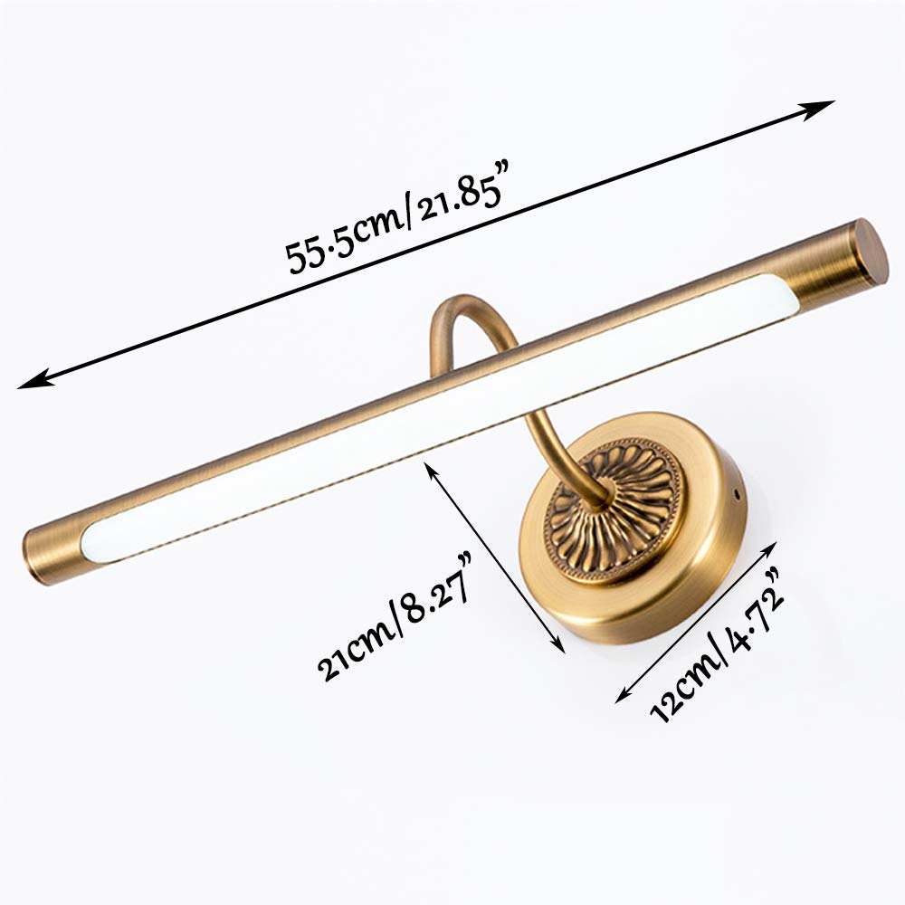 Modern LED Spiegelleuchte Wandleuchte Badezimmer 10W Wasserdicht Antibeschlag Warmes Licht