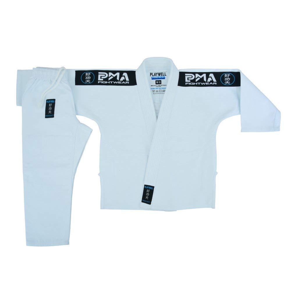 Niños Elite Bjj Perla Rejer Jiu Jitsu Uniforme - Blanco