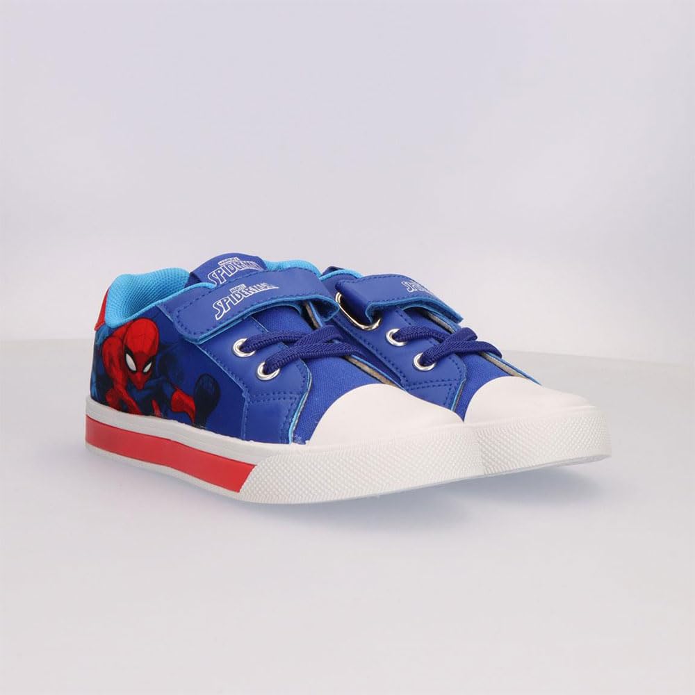 CERDÁ Life's Little Moments Unisex Kinder Zapatillas Con Luces Spiderman Loneta Infantil – Zapatillas Con Luces Suela PVC para Niño Y Niña, Ligeras Y CómodasSneaker