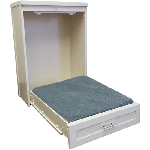 ecoFLEX Murphy Style Dog Bed with Memory Foam Cushion, Antique White