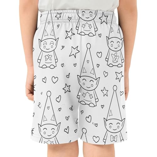 Cute Prince Athletic Shorts with Zipper Pockets, Youth Boys Athletic Running Shorts for Summer3