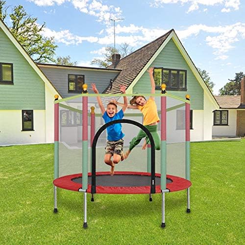 partysu 5FT Kids Trampoline with Enclosure Net Jumping Mat and Spring Cover Padding
