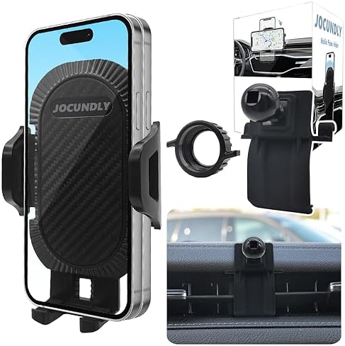 JOCUNDLY Car Phone Mount 2017-2024 Cadillac XT5 and 2020-2024 XT6 [Thick Case Friendly] Mobile Phone Holder Cell Navigation Bracket Air Vent Auto Accessories Cradles, All Phones