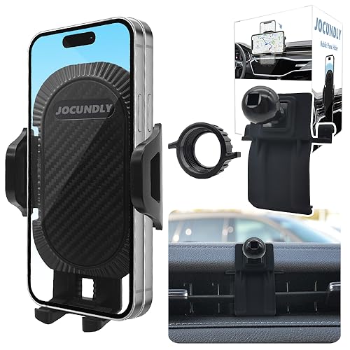 JOCUNDLY Car Phone Mount 2017-2024 Cadillac XT5 and 2020-2024 XT6 [Thick Case Friendly] Mobile Phone Holder Cell Navigation Bracket Air Vent Auto Accessories Cradles, All Phones