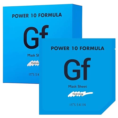 It'S SKIN Power 10 Formula GF - Juego de sábanas de 10 hojas  Centella Asiatica Hoja de Ginkgo Hoja de Agua Hidratación Facial Hoja de Mascarilla