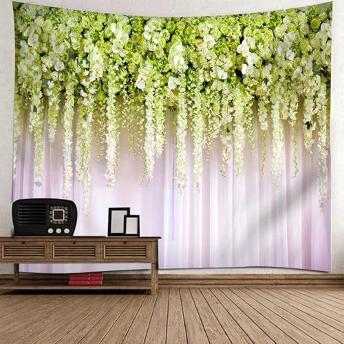 Tenture murale aesthetic pour masquer un mur blanc et illuminer une chambre sombre