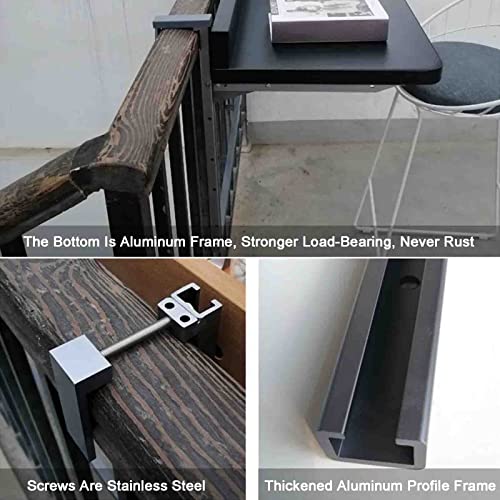 Table pliante murale pour balustrade de balcon : fini l'encombrement extérieur - 7