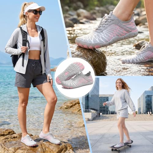 Image of ELETON Barefoot Shoes Women Men Hiking Water Shoes Wide Toe Box Zero Drop