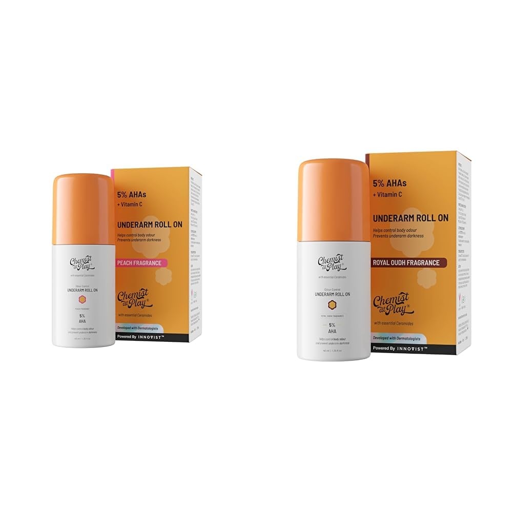 Chemist At Play UnderArm Roll-On Deodorant with 5% AHA Vegan | SLS Free | 40ml UnderArm Roll-On Deodorant with 5% AHA, Lactic Acid & 1% Mandelic Acid Vegan | SLS Free | 40ml-picture-48