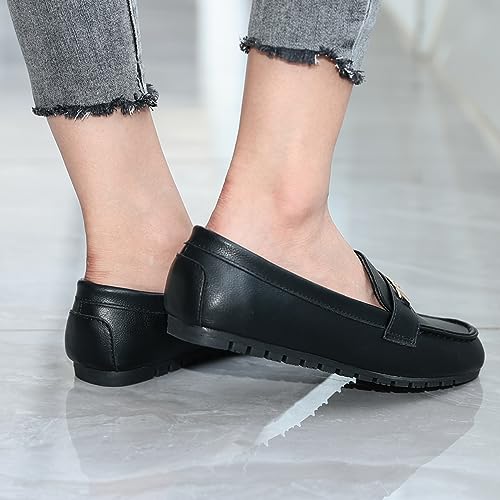 Image of Loafers for Women Comfortable Slip On Flats with Memory Foam Insole for Daily Wearing