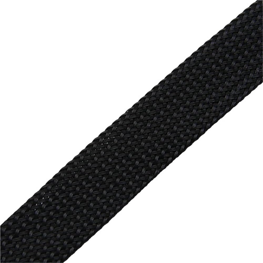 Manguitos de manguera de cable trenzado, Manguitos trenzados flexibles de 5 m, manguitos de bobinado de cable PET de 2/4/6/8/30/40/50/60 mm, resistentes a impactos for equipos industriales.(Black,40mm