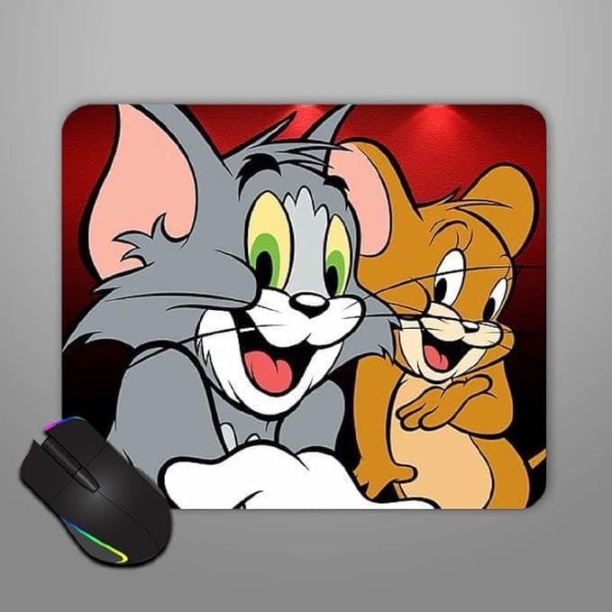 Image of Cute Mouse Pad - Printed Mousepad with Anti-Slip Rubber Base & Smooth Mouse Control for Laptop, Gaming, Notepad, Desktops (Multi 5)