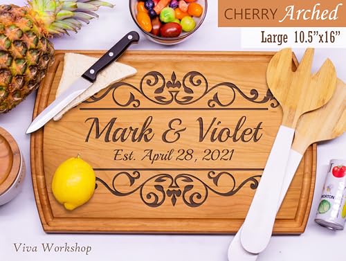 Tabla de cortar de madera artesanal personalizada miniatura 5