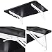 Yescom Wall Mounted Floating Folding Desk Wooden PC Dining Drop Leaf Table 24