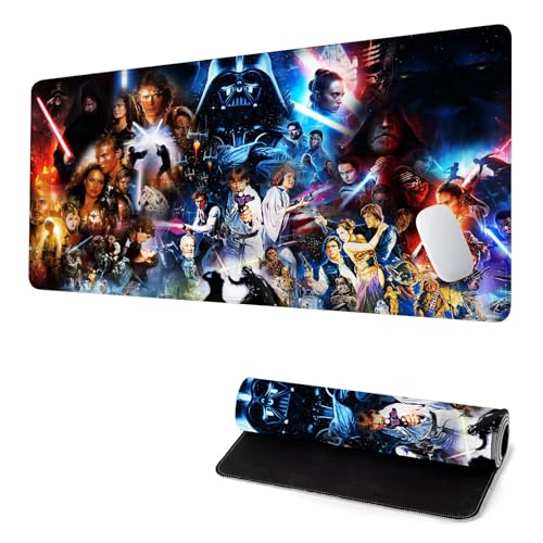 Large Gaming Mouse Pad,Big Mousepad with Stitched Edge and Non-Slip Rubber Base,Desk Accessories,Office Supplies & Decor,Laptop Desk Pad,Huge Mouse Mat for Computer Keyboard and Mice 31.5X15.7 inches