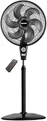Ventilador de Coluna Mallory Air Timer TS+ Com Controle Remoto 126W, Silencioso, Com Hélice de 6 pás, Auto desligamento programável de até 7 horas - PR-GR - 220V
