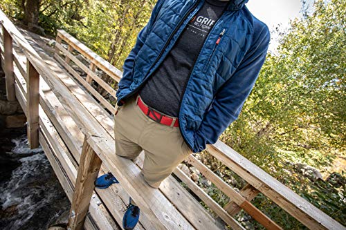 GRIP6 Ultralight Slope Belt: Durable Belts for Men & Women with Aluminum Belt Buckle Nylon Tactical Belt for Outdoor Use3