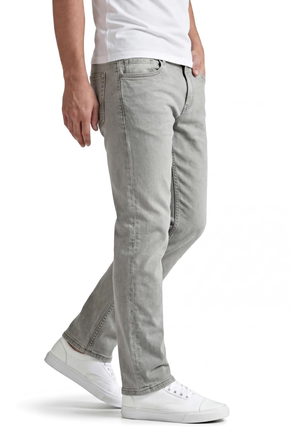 GINGTTO Jeans Hombre Slim Pantalones Elástico Stretch Denim Jeans