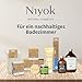 Niyok Natural Cosmetics 2-in-1 Solid Shampoo + Conditioner Bar, Vitamina Scent, 80g