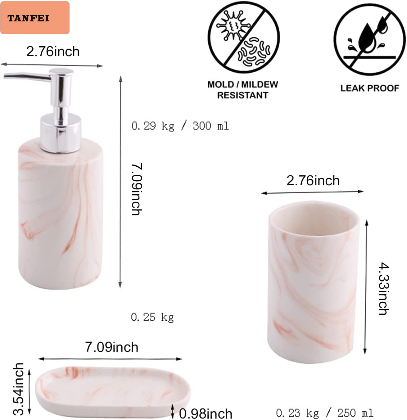 Set Accessori Bagno Kadax - Portaspazzolino E Dispenser Sapone In Ceramica - Foto 5