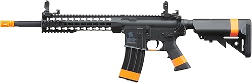Lancer Tactical Rifle de Airsoft Gen 2 Keymod M4 Carabina GEN 2 Polímero, rifle eléctrico completo/semiautomático de Airsoft AEG con 0.01 oz BBS,