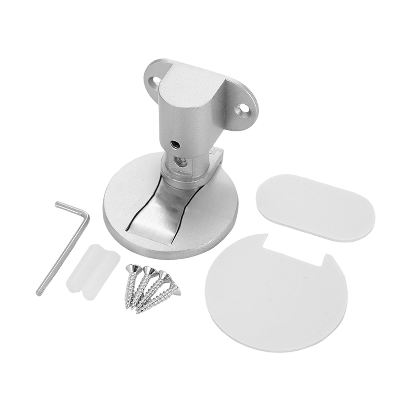 Windproof Door Stoppers Strong Aluminum Ground Stoppers Noise Reducing for Home Door Security Quiet Buffer Noise Reduction