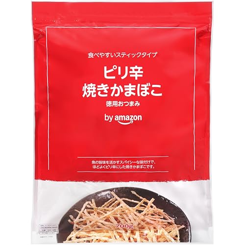 by Amazon ピリ辛 焼きかまぼこ 700g 大容量 チャック付き