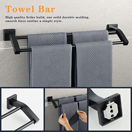 Barre de serviette double pour optimiser le séchage de vos bains