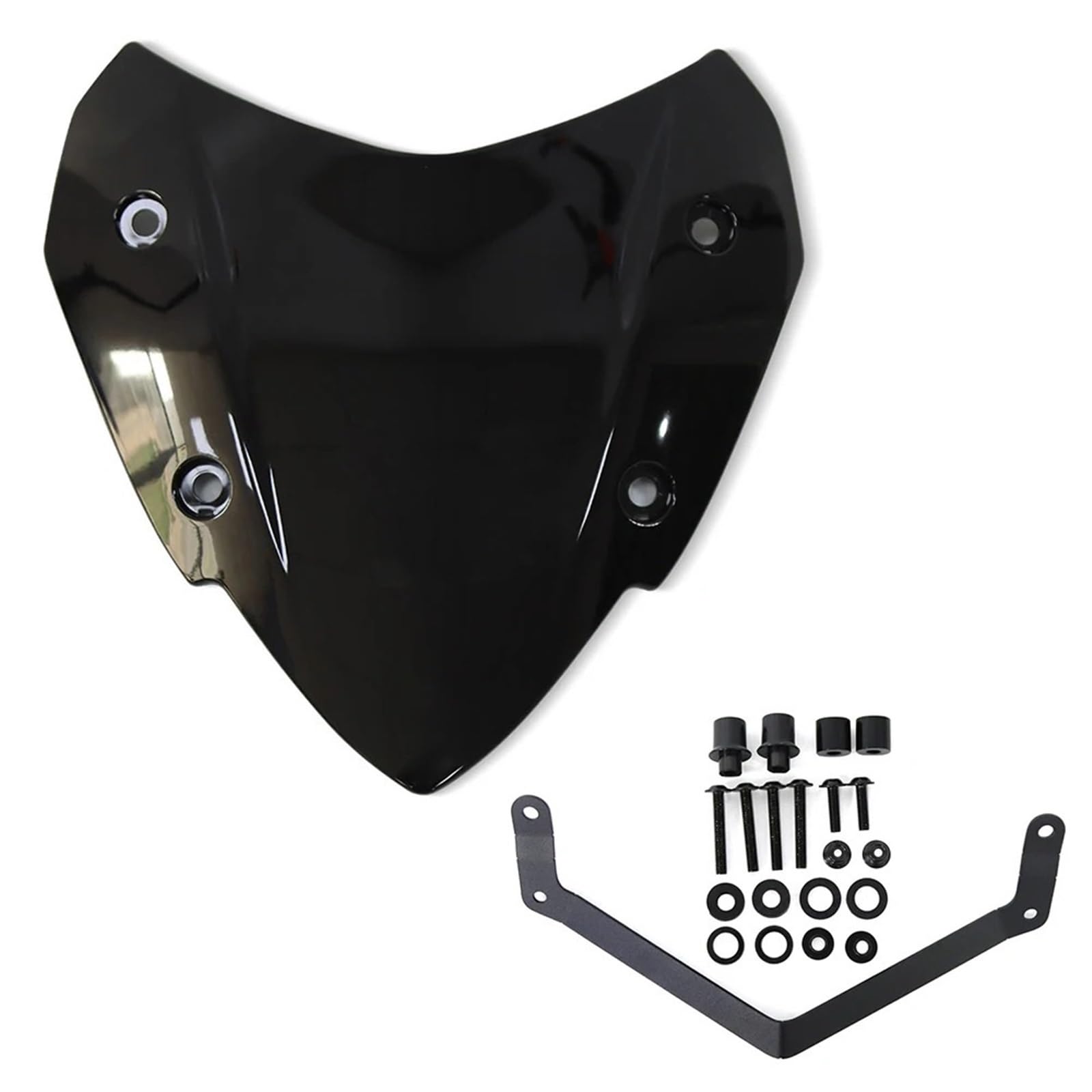 Deflektor motocykla Osłona przednia szyby motocyklowej, deflektory wiatru Viser Visor pasujące do YAMAHA Tricity 300 Tricity 300 2020-2025 spojler przedłużający szyba przednia(Black)