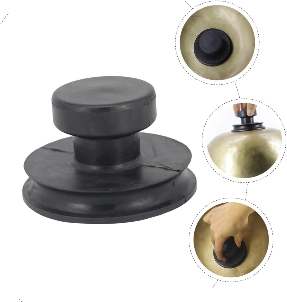 BESTonZON 3pcs Premium Tool for Buddha Sound Bowls and Lifting Handle for Meditation Accessories Protects Singing Bowls from Scratches