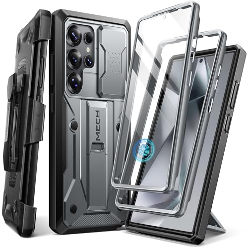 Coque Samsung S24 Ultra blindée antichoc avec béquille de visionnage et clip ceinture TONGATE