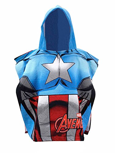Poncho toalla Capitan America Vengadores Avengers Marvel microfibra