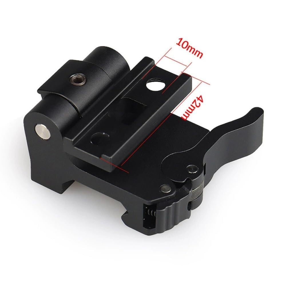 Montura QD De Metal Abatible hacia Un Lado For Lupas G33/G43/G45 3X/5X – Base Desmontaje Rápido Riel 20 Mm