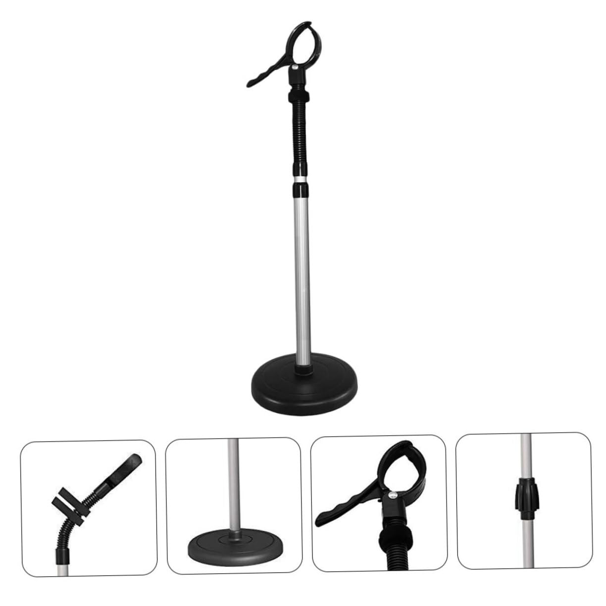 Supporto per Asciugacapelli in Acciaio Resistente con Ventosa Porta Phon da Muro Mani Libere per Styling e Piega Professionale in Salone e Casa
