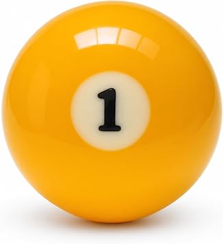 KONLLEN Single Replacement Pool Ball 2-1/4" Regulation Size & Weight Billiard Ball Made of Phenolic Resin Choose 115 or Cue Ball