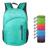 mountop Ultra Lightweight Foldable Packable Durable Travel Hiking Backpacks Daypacks 20L Teal