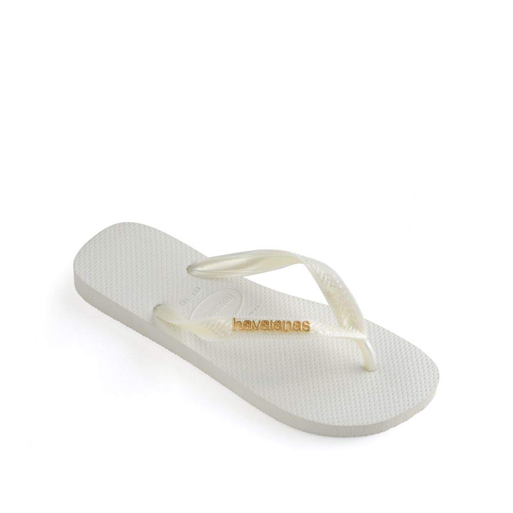 Havaianas Logo Metallic Women Flipflop White 5.5/6 UK