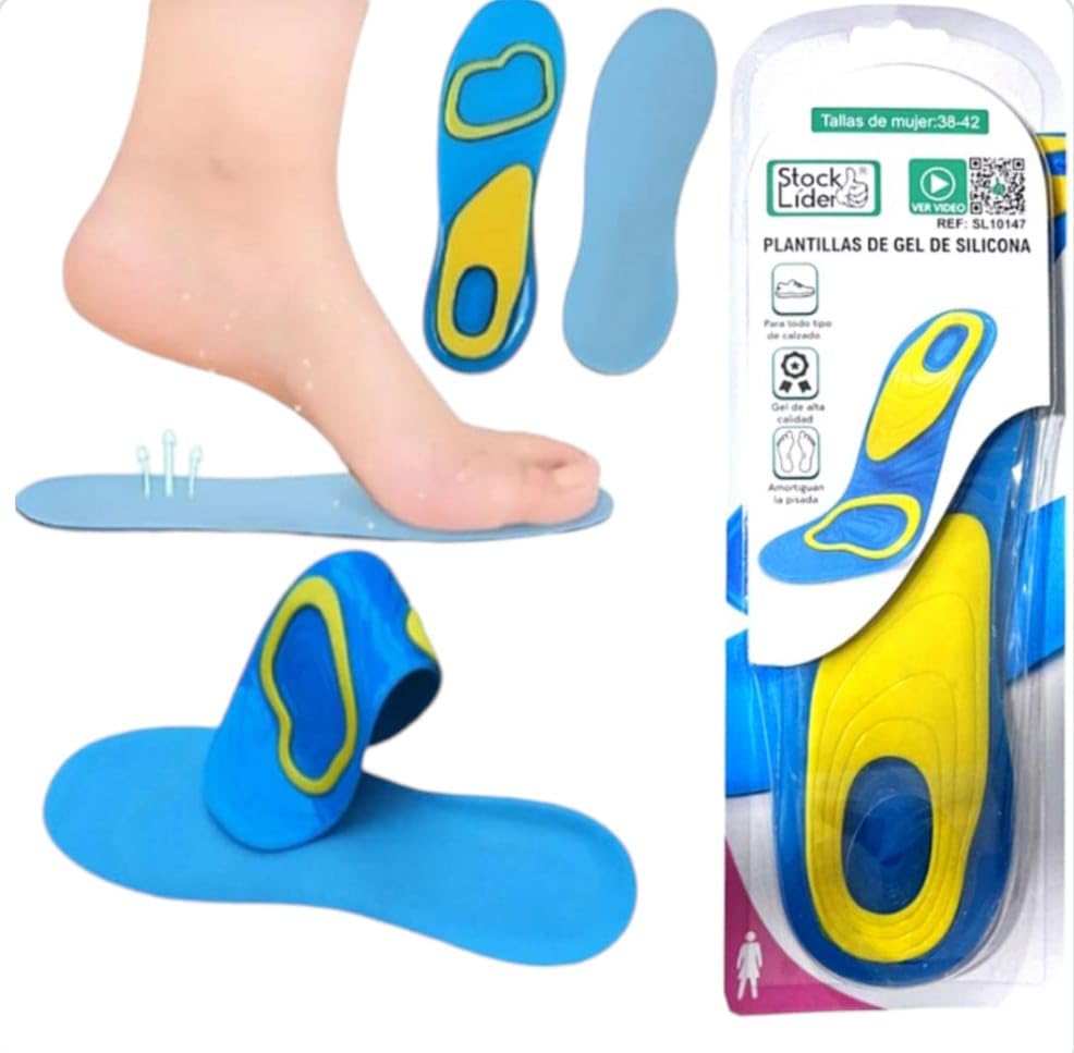 Plantillas gel mujer para todo tipo de calzado - Plantillas hombre talla 38-42