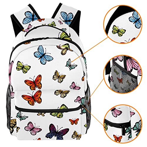 Sac à dos voyage papillons résistant pour éviter le mal de dos