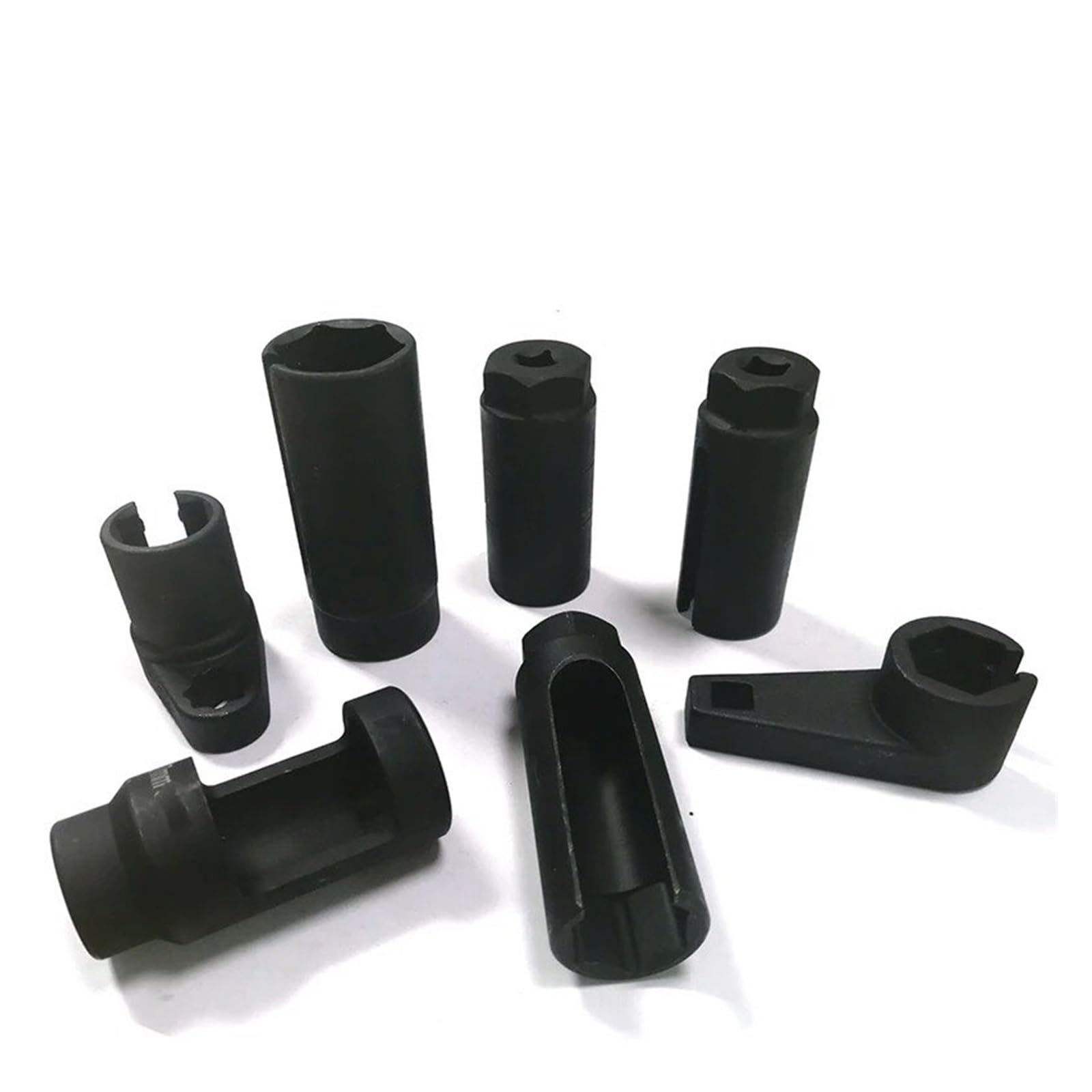 NOX Sensor 7 Piezas 1/2 3/8 Kit De Enchufe De Sensor De Acero De Accionamiento O2 Juego De Llaves De Vaso De Herramienta De Manga De Sensor De Oxígeno Partículas PM