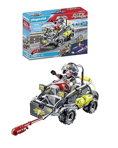 PLAYMOBIL City Action 71147 Fuerzas Especiales Quad Multiterreno, lancha rápida Convertible, Juguetes para niños a Partir de 5 años | Ya disponible en tu tienda friki favorita! En mundofriki.es!