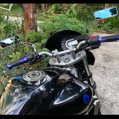 Espejos retrovisores cromados para Kawasaki Vulcan VN 2000 con soportes robustos de 10mm 3